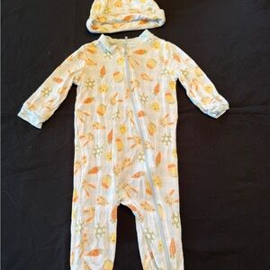 Milkberry Blue Easter sleeper with matching hat